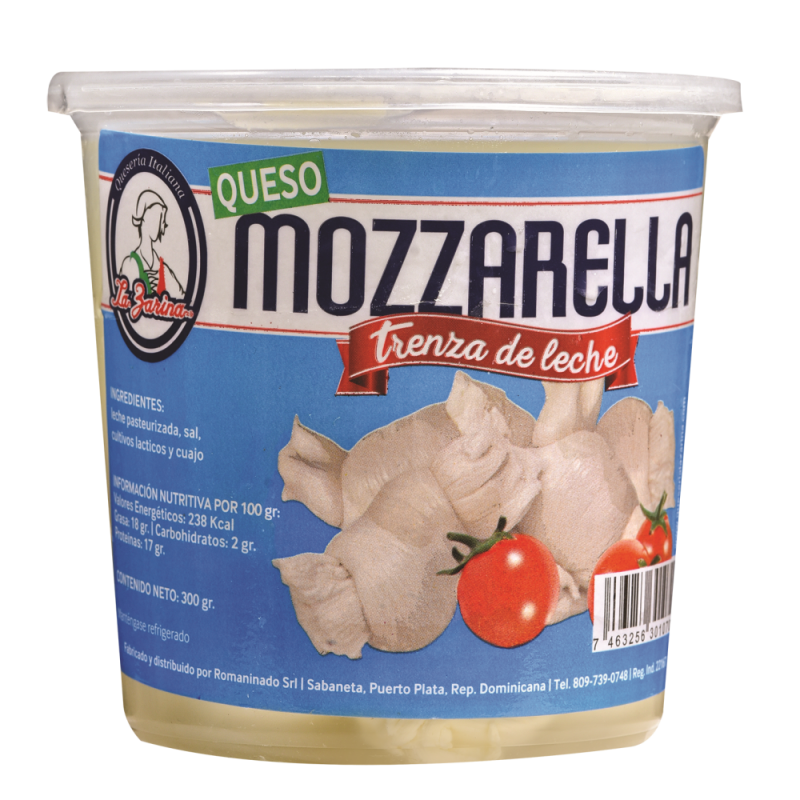 Queso Mozzarella La Zarina Trenza Tarro300 GR