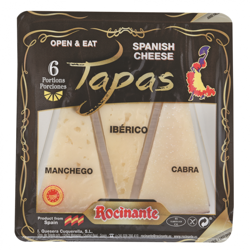 Queso Rocinante Tapas Manchego/Iberico/Cabra100 GR