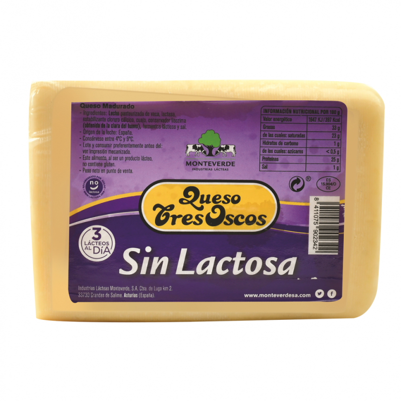 Queso Tres Oscos Barra S/lactLB