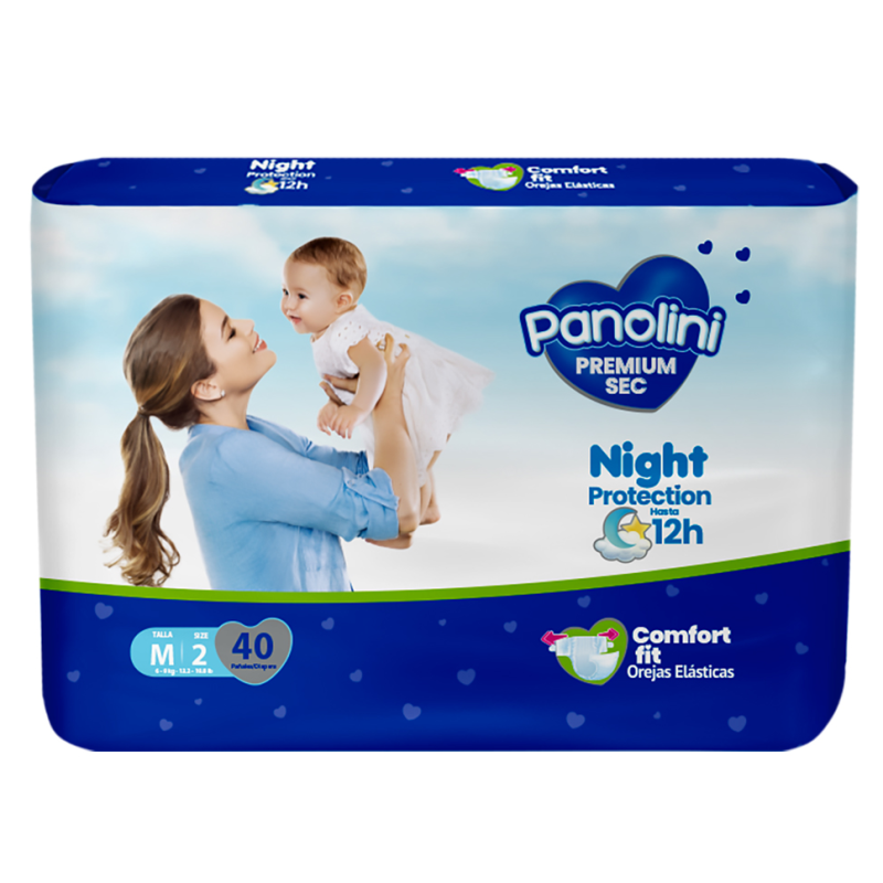 Pañales Panolini E2 Premium Sec Medium40 UND