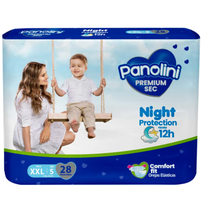 Pañales Panolini E5 Premium Sec Xxl28 UND