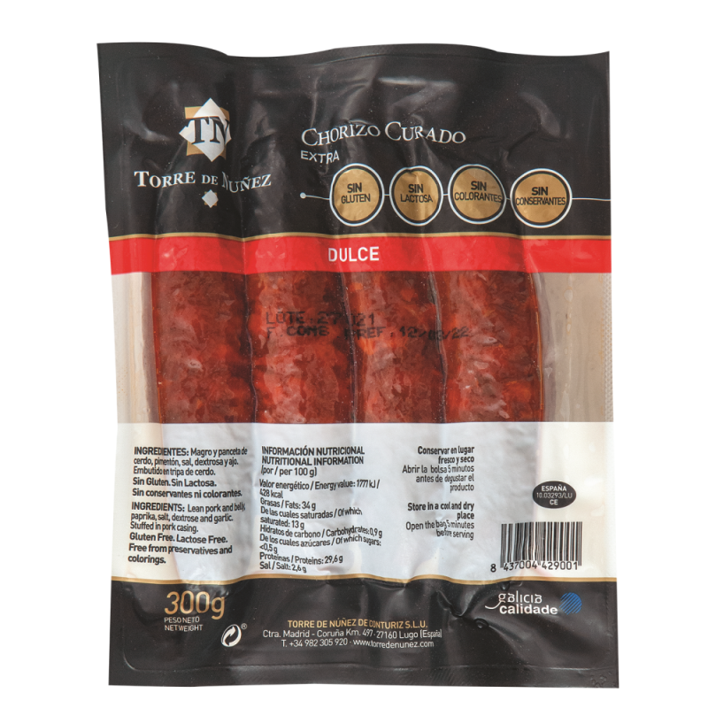 Chorizo Torre Nunez Extra/lomo300 GR