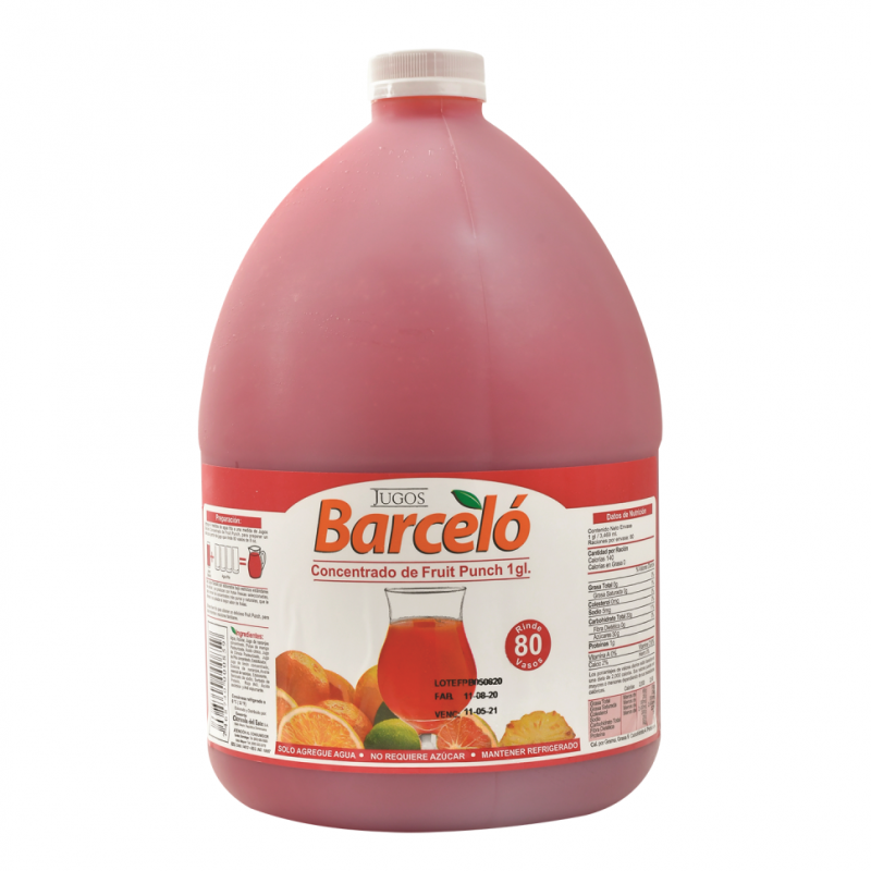 Jugo Barcelo Nectar Fruit Punch1 GL
