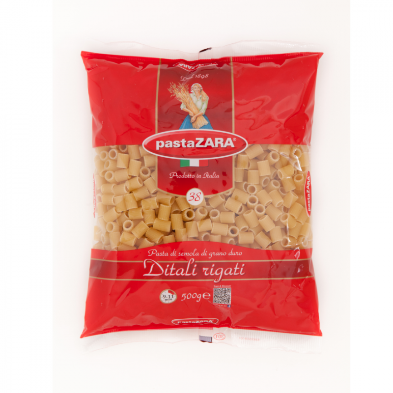 Ditali Rigati Zara Pasta500 GR