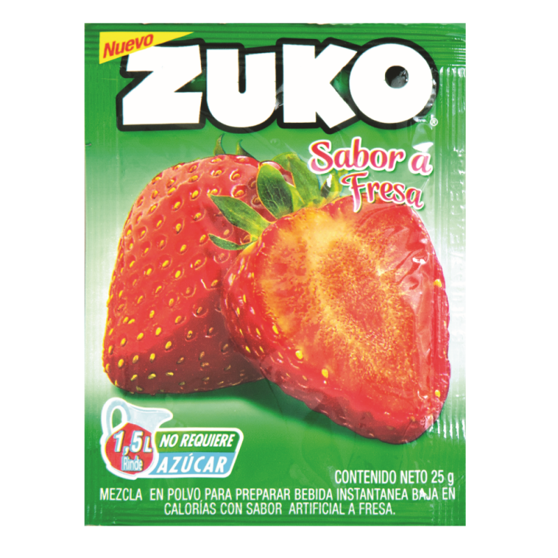 Jugo En Polvo Zuko Fresa25 GR