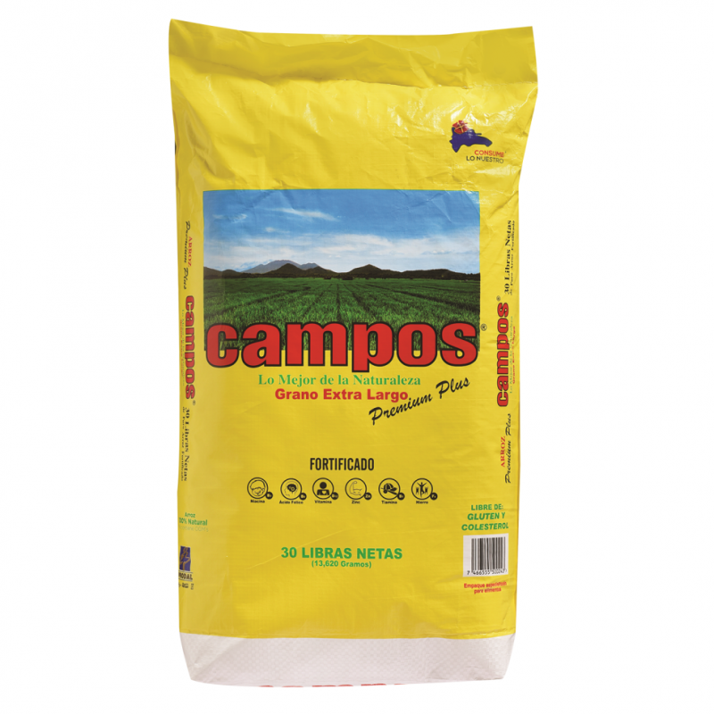 Arroz Campos Premium Saco30 LB