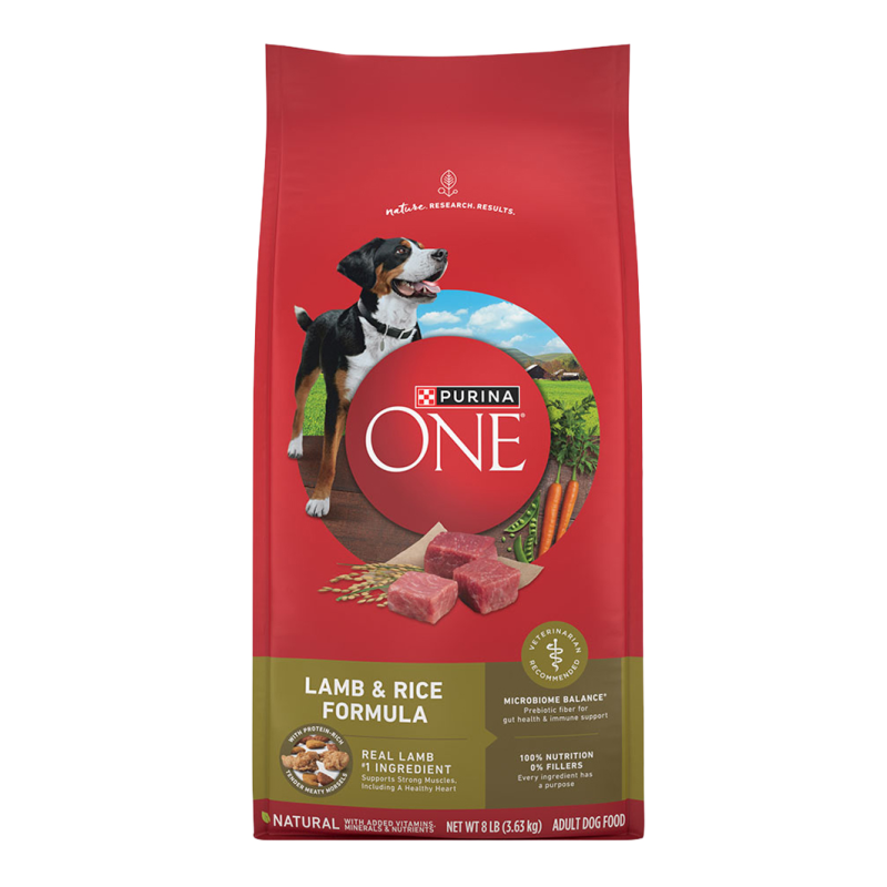 Alimento Seco Para Perro Adulto Purina One Cordero Y Arroz8 LB