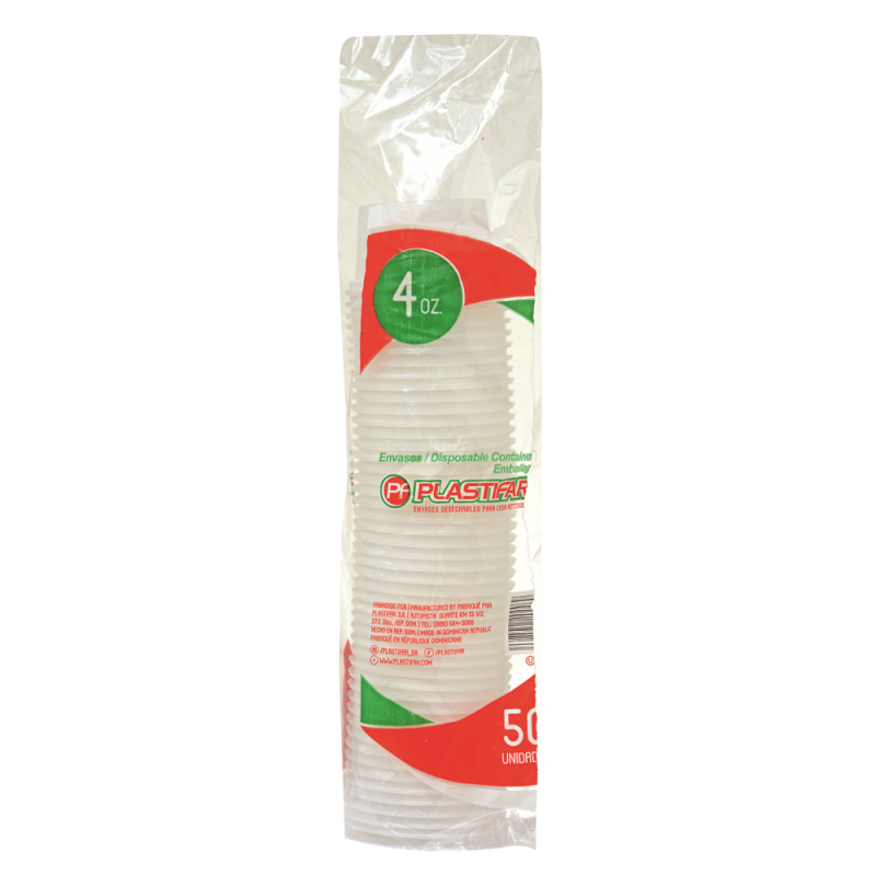 Plastifar Envase Plastico 4 Oz50 UND