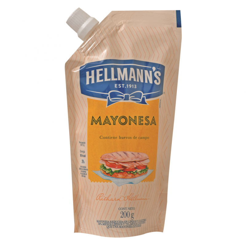 Mayonesa Hellmanns Doy Pack200 GR