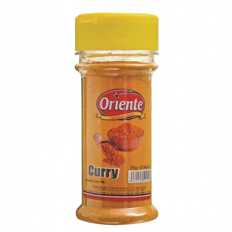 Curry En Polvo Oriente Frasco70 GR