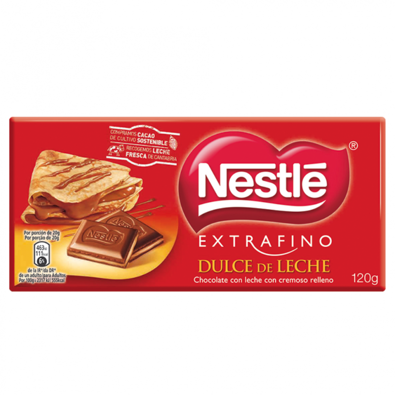 Chocolate Nestle Dulce De Leche120 GR