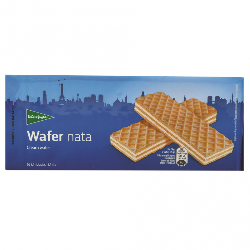 Galleta El Corte Ingles Waffer Nata200 GR
