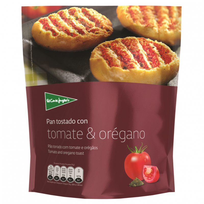 Pan Tostado El Corte Ingles Tomate Oregano160 GR