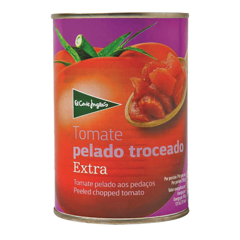 Tomates El Corte Ingles Pelado Extra410 GR