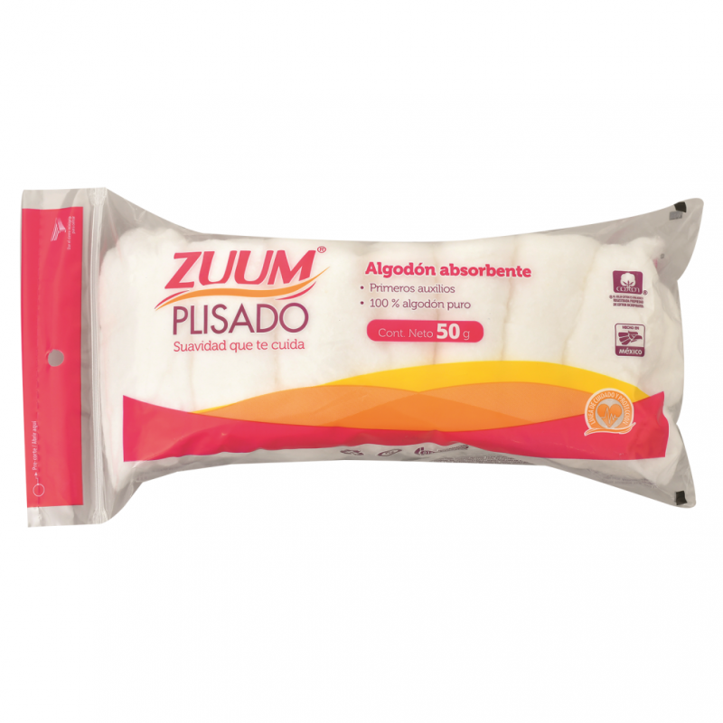 Algodón Zuum Absorvente Plisado50 GR