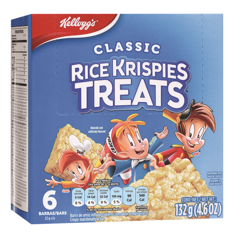 Barras Kelloggs Rice Krispies Treats132 GR
