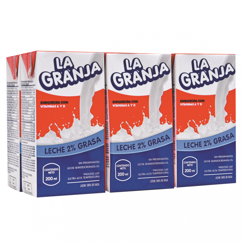 Leche La Granja Dos Pinos 6 Und1200 ML