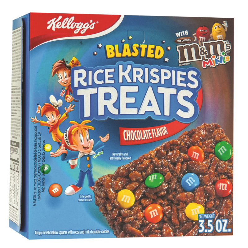 Barras Kelloggs Rice Krispies Trea Cho M&m100 GR