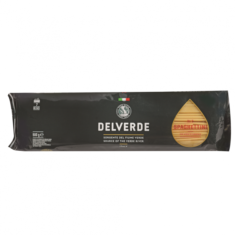 Pasta Delverde Spaguettini No 3500 GR