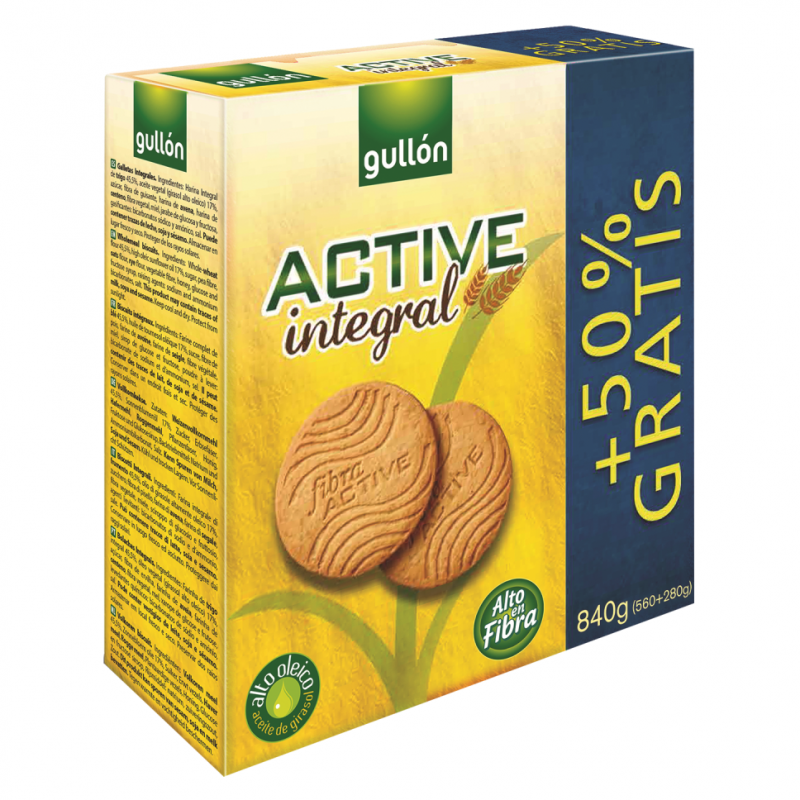 Galleta Gullon Fibra Act Integ840 GR