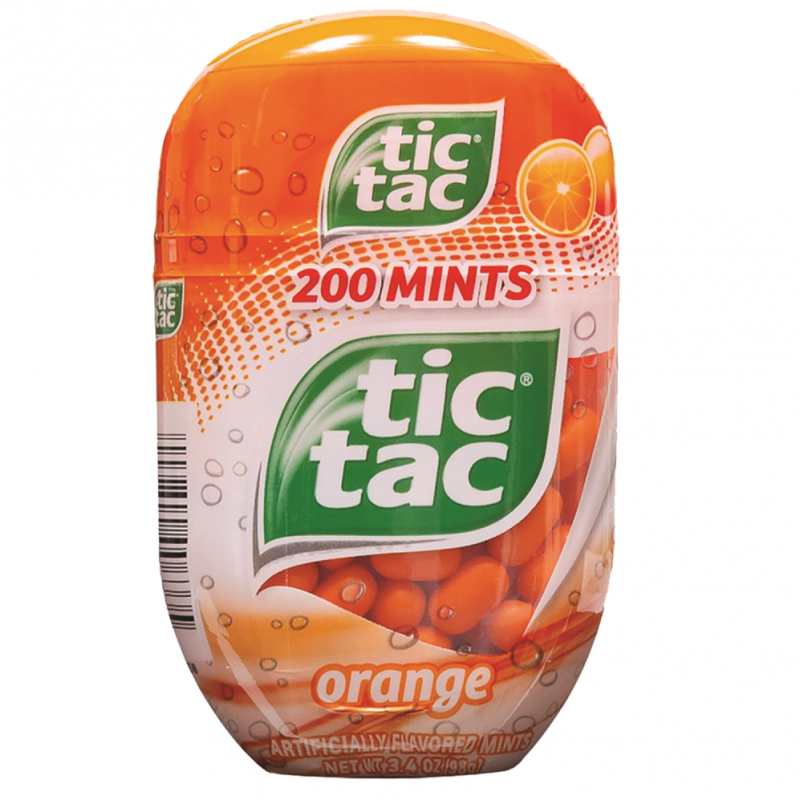 Caramelo Tic Tac Bottle Orange3.4 OZ