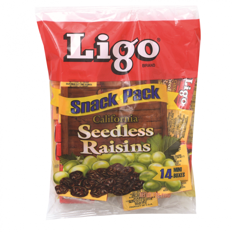 Pasas Ligo Snack Pack198 GR