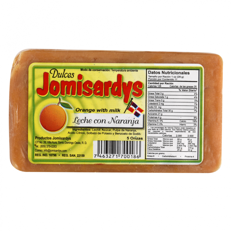 Dulce Leche Naranja Jomisardys Pasta5 OZ
