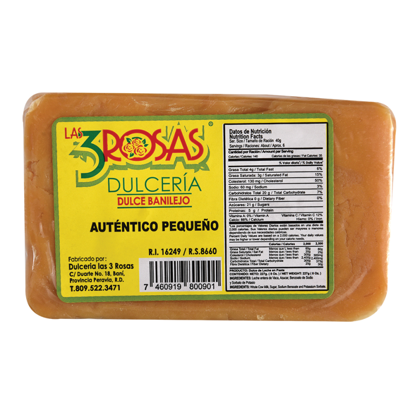 Dulce De Leche Pequeño Las Tres RosasPAQ