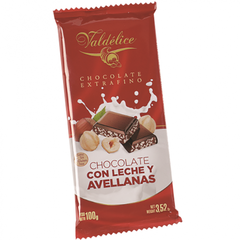 Chocolate Valdelice Leche Y Avellanas100 GR