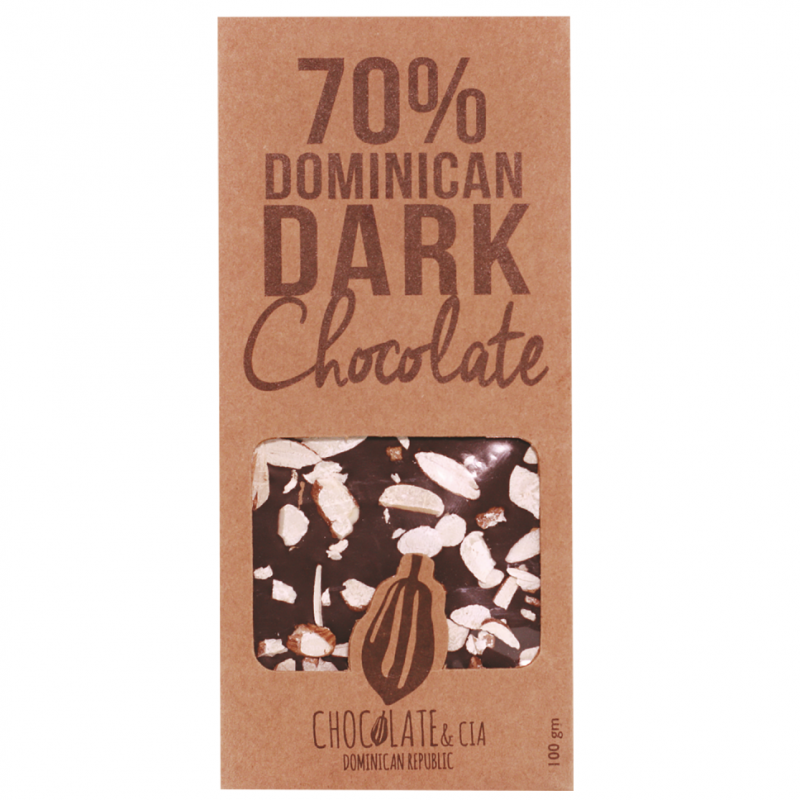 Tableta De Chocolate Chocolate & Cia 70% Almendra100 GR