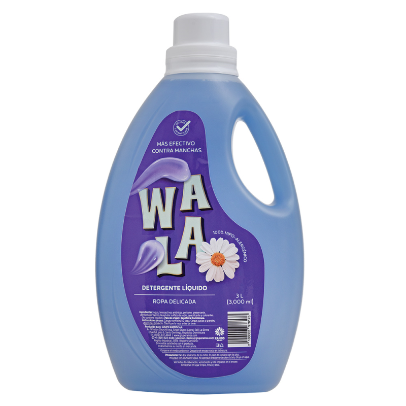 Detergente Liquido Wala Delicada3 LT