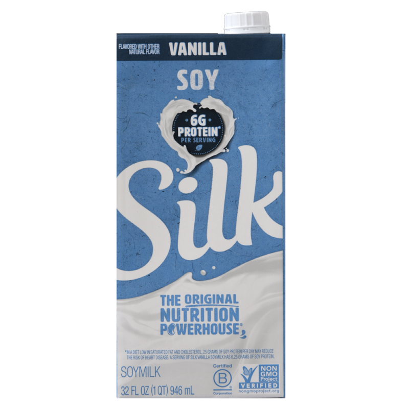 Leche Soya Vainilla Silk32 OZ