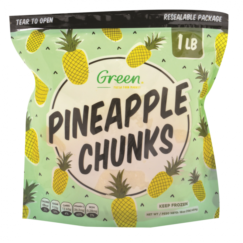 Piña Congeladas Green TrozosPAQ