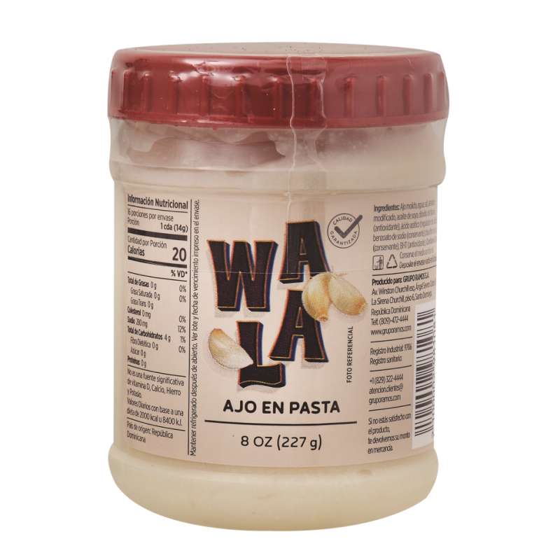 Ajo En Pasta Wala8 OZ