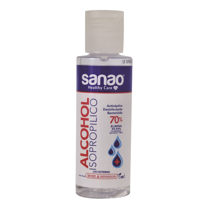 Alcohol Boe Sanao Isopropilico 70%4 OZ