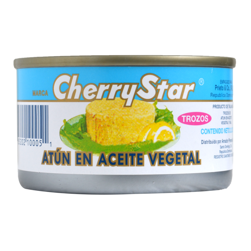 Atún Cherry Star Sólido Trozos Aceite3.3 OZ