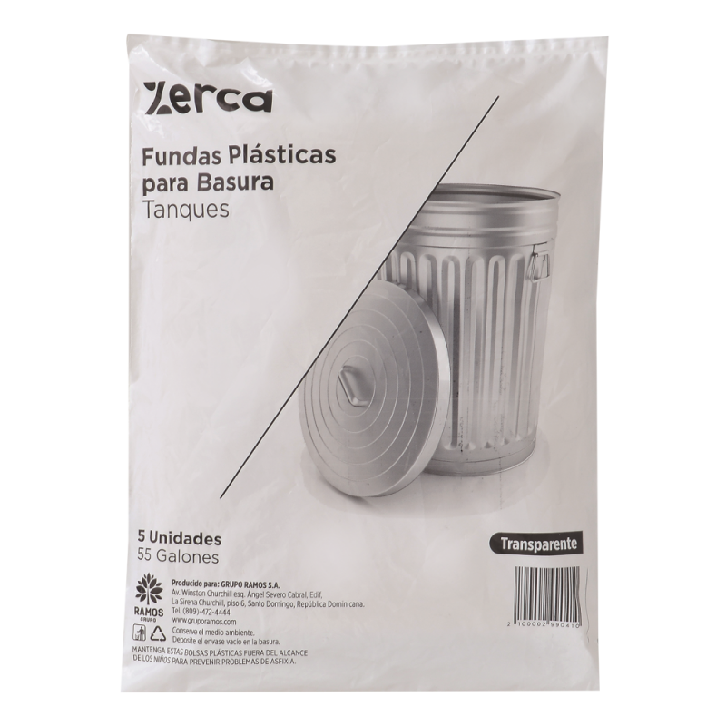 Funda Tanque Zerca Transparente Paq5 UND