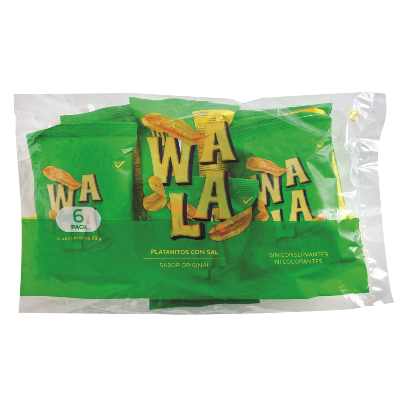 Platanitos Wala Con Sal 6 Und168 GR