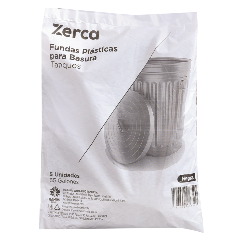 Funda Zerca Tanque Negra Paq5 UND