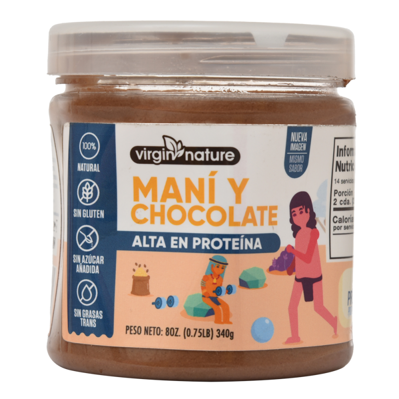 Mantequilla Mani/chocolate Virgin Nature8 OZ
