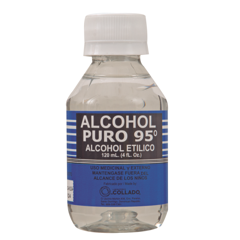 Alcohol Collado Puro 95 Etilico120 ML