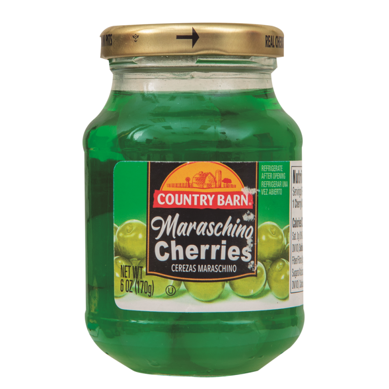 Cerezas Verdes Country Barn Maraschino6 OZ