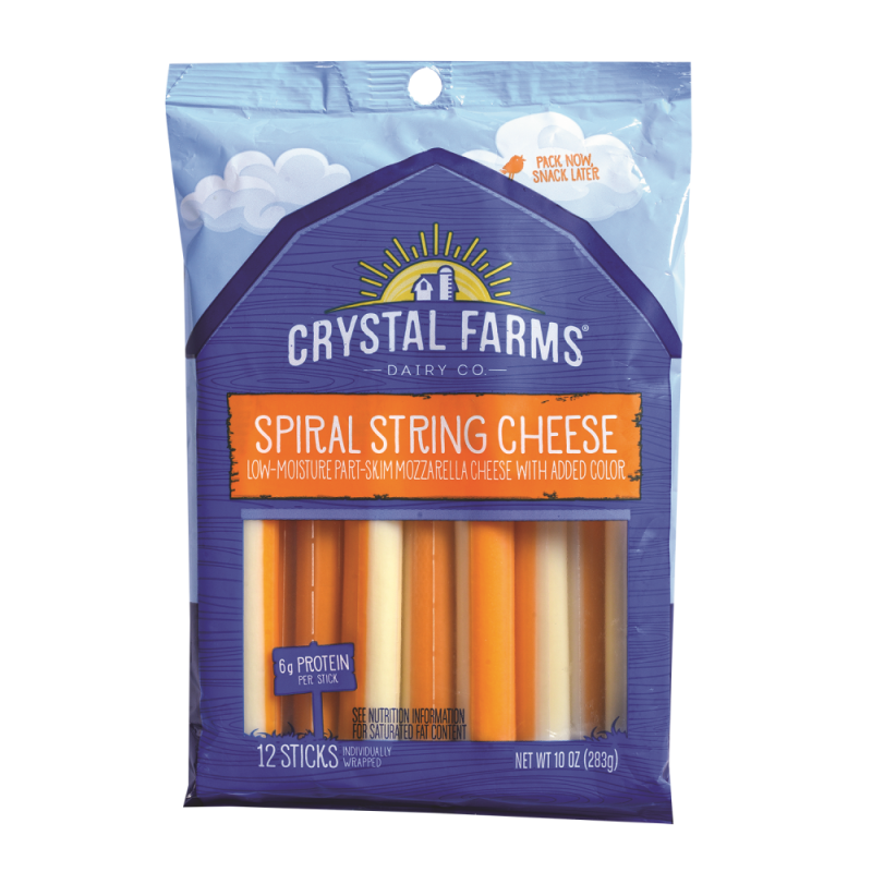Queso Crystal Farms Sprial Snack10 OZ