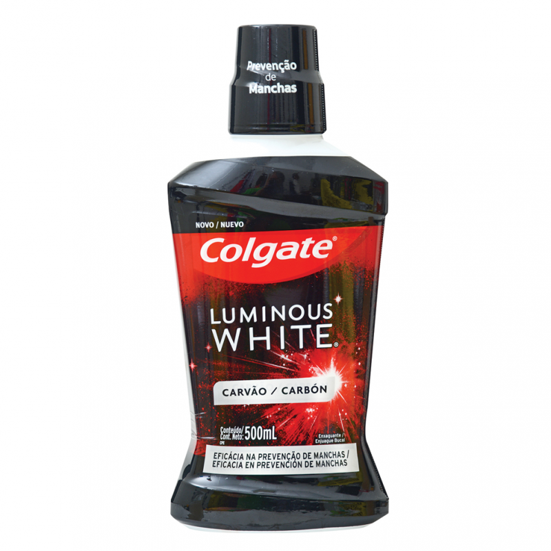 Enjuague Bucal Colgate Luminous White Carbón Activado500 ML