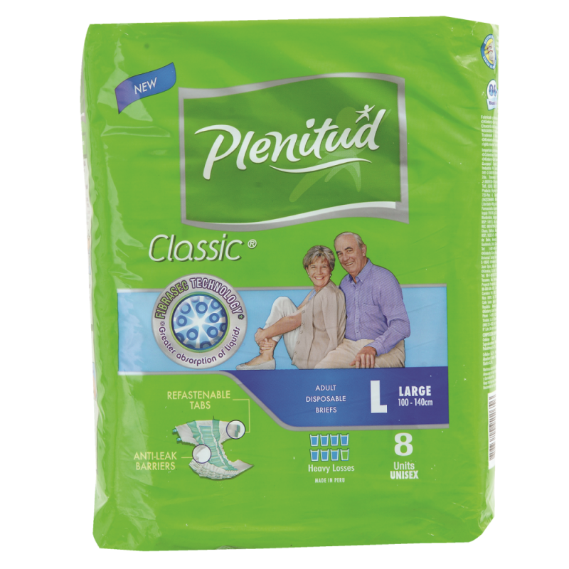 Pañal Adulto Depend Plenitud Classic Lge8 UND