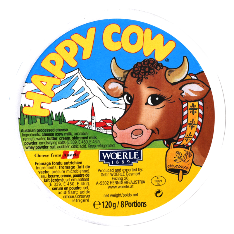 Crema Queso Happy Cow Regular8 UND