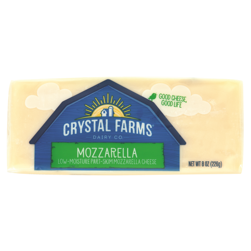 Queso Mozzarella Crystal Farm Chunk8 OZ