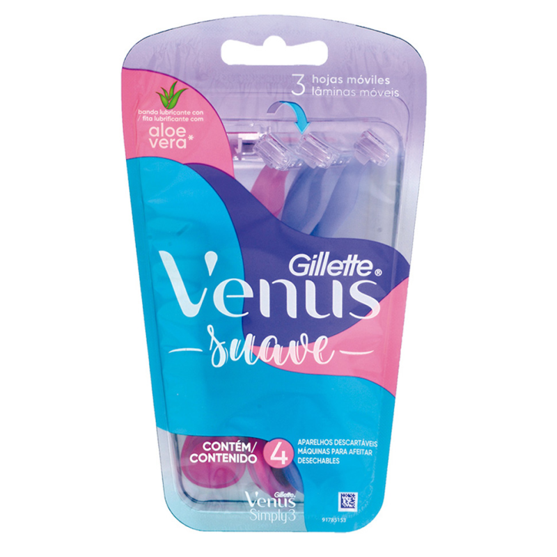 Rasuradora Gillette Venus Simply4 UND