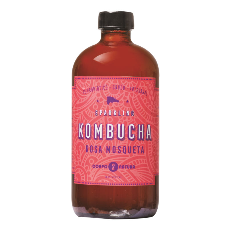 Te Kombucha Rosa Mosqueta16 OZ