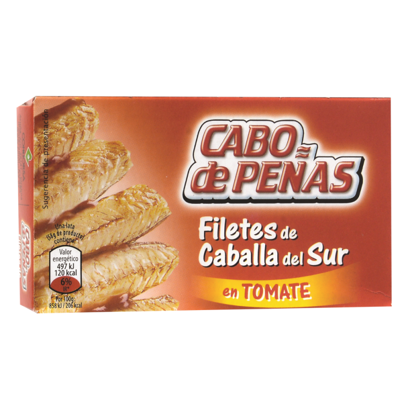 Filete Caballa Cabo De Peñas Tomate85 GR